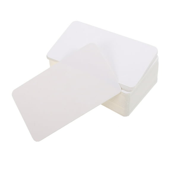 200 Pcs White Blank Flash Cards Greeting Postcard Double Sided Accessories Paper Student