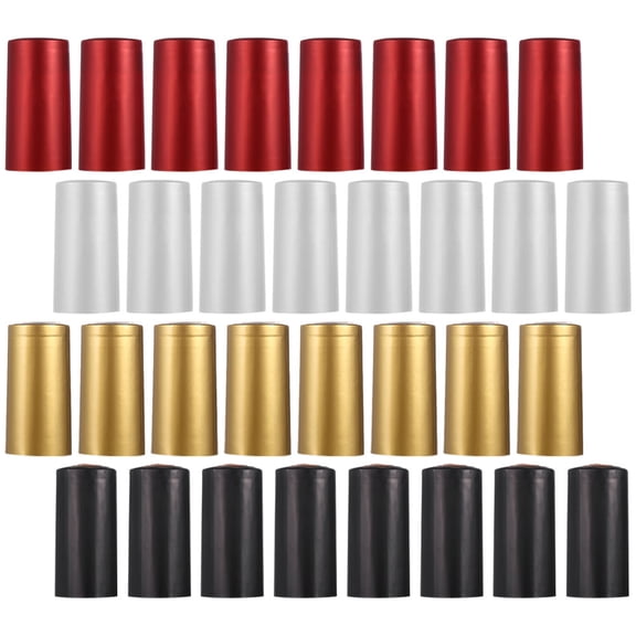 200 Pcs Wine Bottle Shrink Film Red Home Bottles Caps Sleeves Plastic Heat Wraps