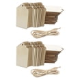 thumbnail image 1 of 200 Pcs Wood Tag, 2.7 x 1.5 Inch Unfinished Wooden Tags with Hole,for Hanging & Wedding Decor,Craft Projects, 1 of 6