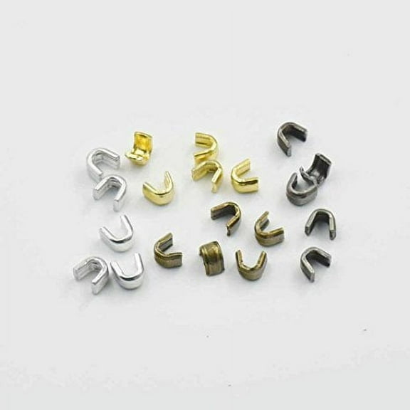 200 Pcs Zipper stopers Top Stops #3 #5 for Spiral Slider Rescue Repair Set Aluminum Nickle Gold Bronze Nickle-Black Color Choice