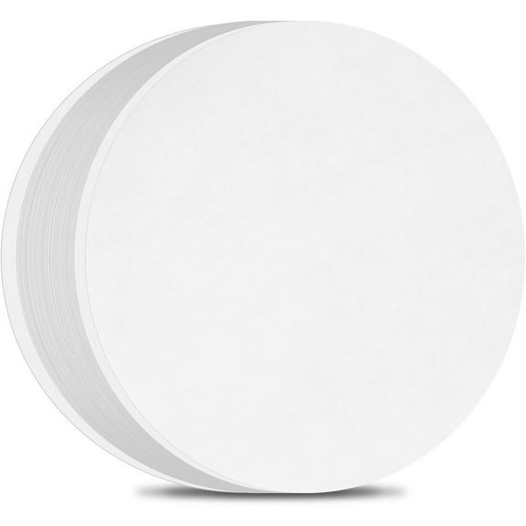 200 Pcs of Silicone Oil Paper,Baking Non-Stick Round Paper,White Cake Tray Paper,Tortilla Pressing Pad Paper,Round Liner Pad for Baking Tray (White)