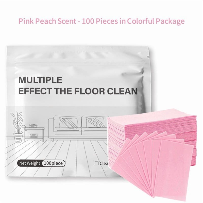200 Piece Concentrated Floor Cleaning Tablets, Multiple Effect Floor Cleaner Sheet, Multi-Purpose Household Clean Tablet for Wood, Tile, Furniture Surfaces