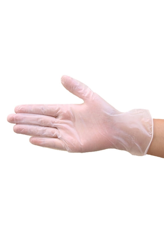 200-Piece Disposable Transparent TPE Gloves, 9 Inch Length, for Home, Food Service, Medical, and Dining Use,Clear S