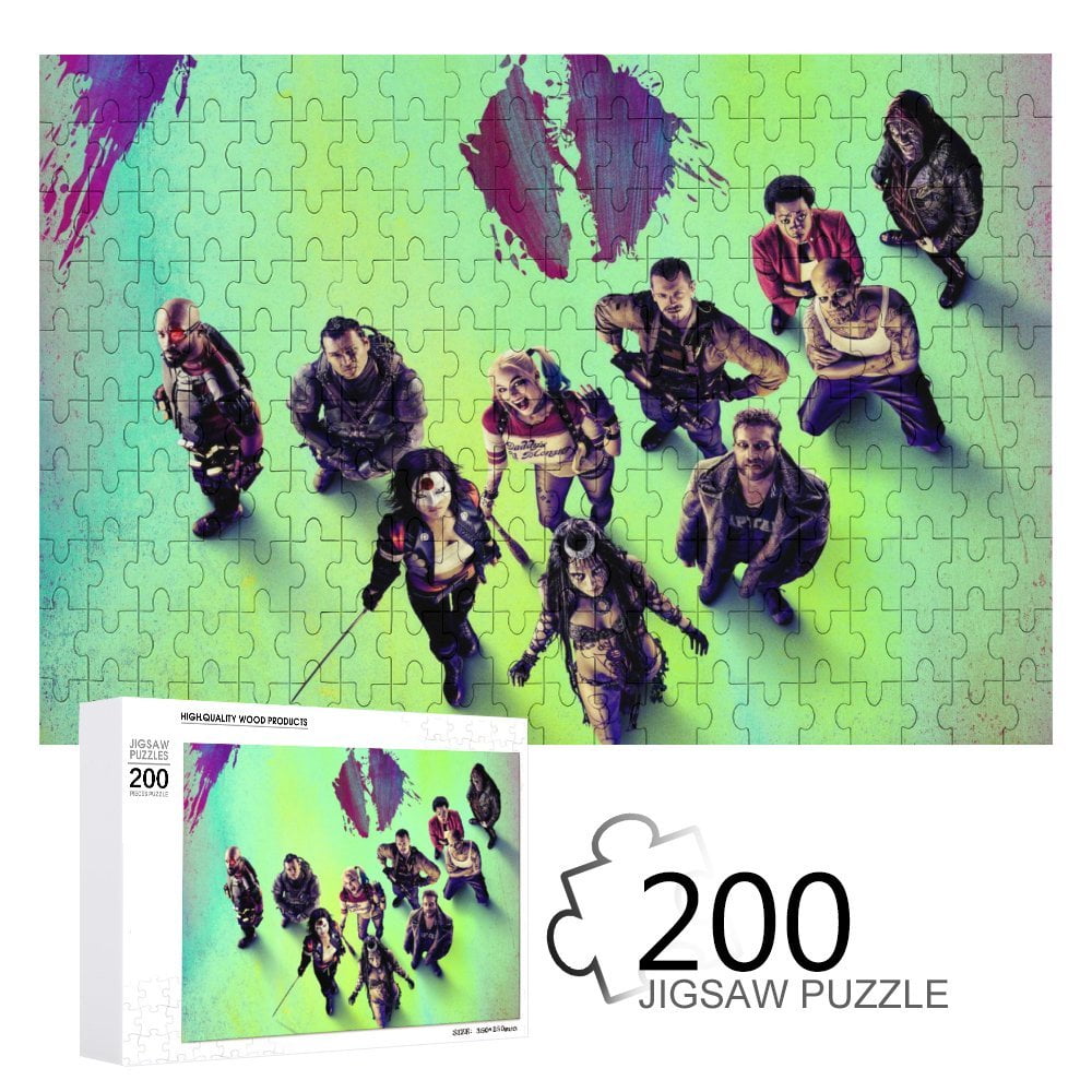 200 Piece Jigsaw Puzzle For Adults & Kids Suicide Squad Puzzle For