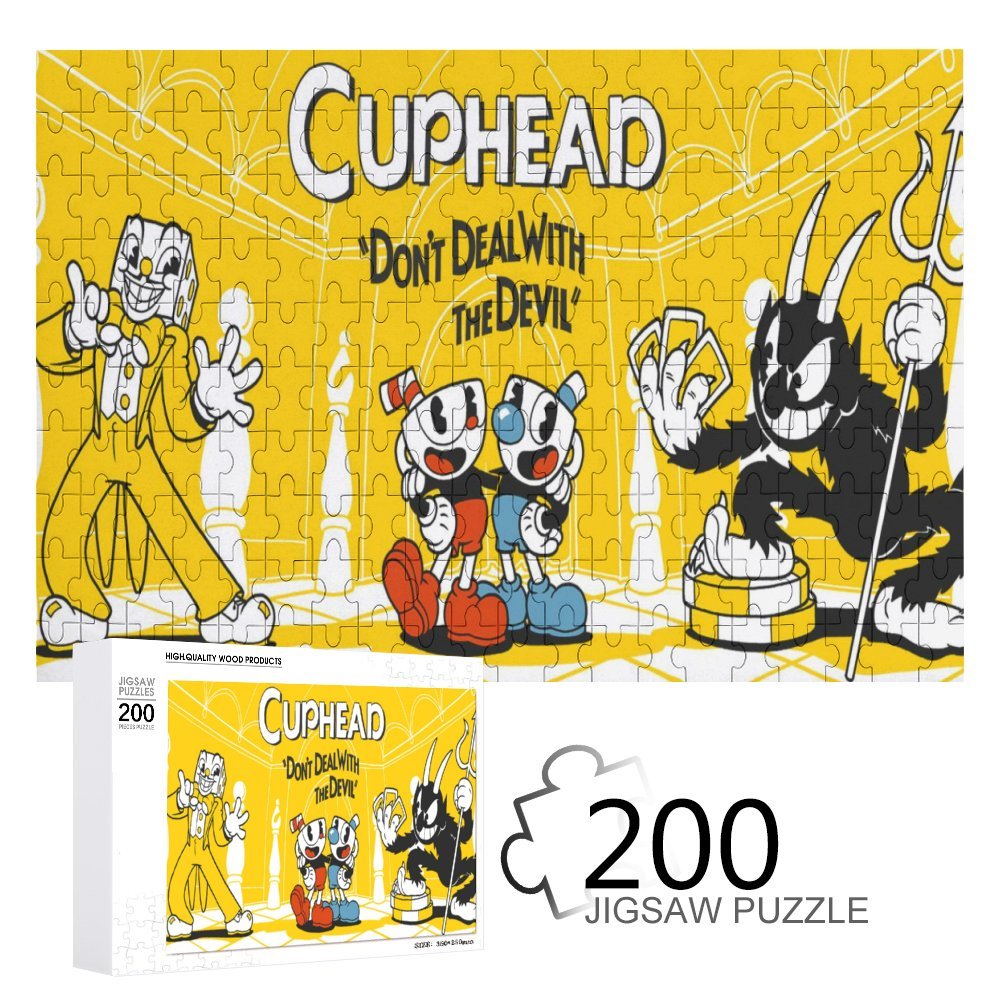 200 Piece Jigsaw Puzzle For Adults & Kids The Cuphead Show Puzzle For