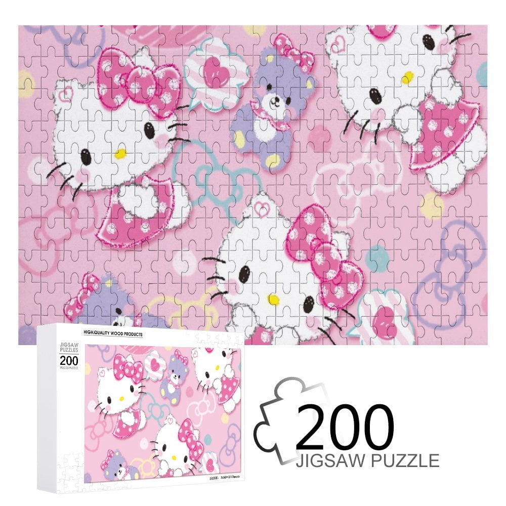 HELLO KITTYパズル Hello Kitty Wooden Puzzles 108/200/300/500/1000Pcs Sanrio