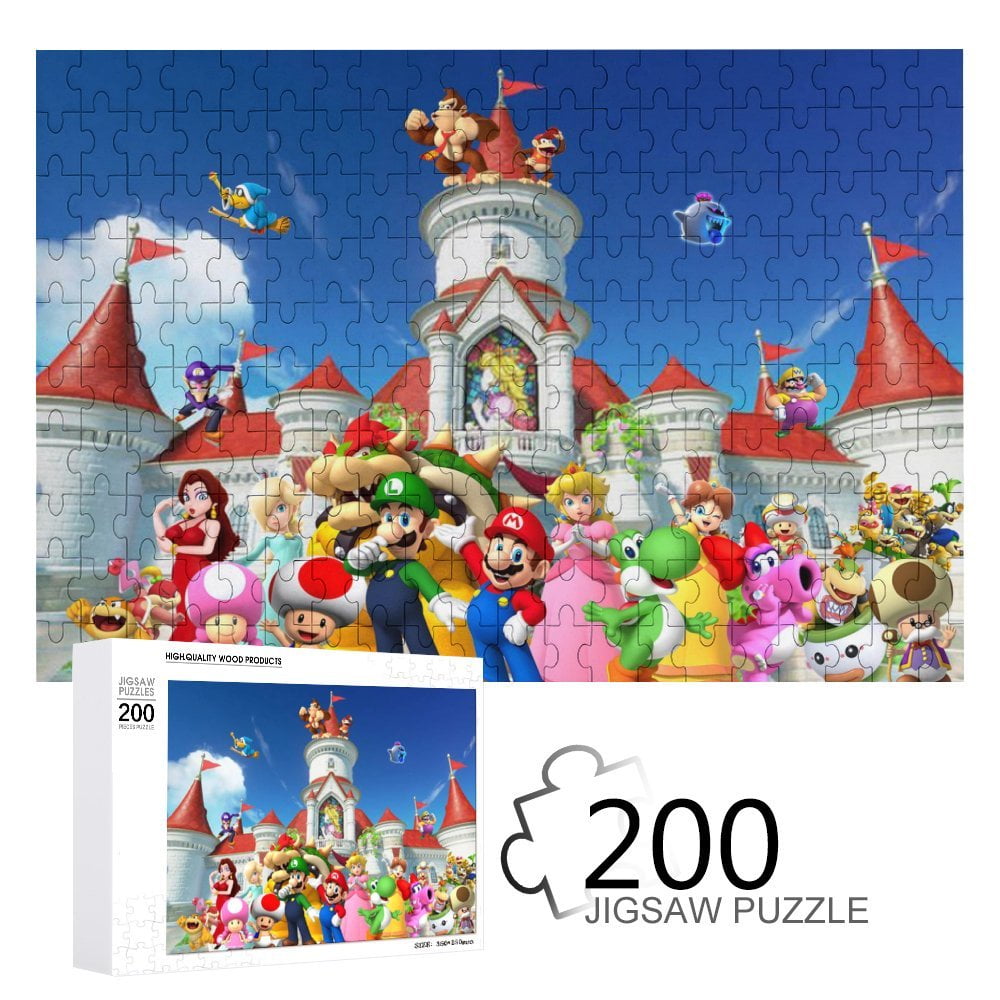 200 Piece Puzzle for Adults Mario Jigsaw Puzzle for Kids Boys Girls