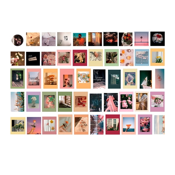 200-Piece Wall Collage Art Kit, Wander Clouds & Wind Design - Decorative Diy Wall Art Set With Cloud And Wind Patterns, Self-Adhesive For Easy Installation - For Bedroom, Living