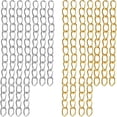 thumbnail image 1 of 200 Pieces 2 Colors Metal Necklace Extenders Bracelet Anklet Chain Extensions for DIY Jewelry Making Valentine's Day Birthday Gifts, 5 cm / 7 cm, 1 of 7