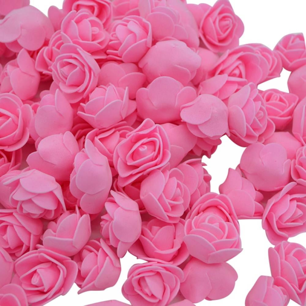 200 Pieces 3cm Mini Fake Rose Flower Heads Foam Artificial Roses for ...