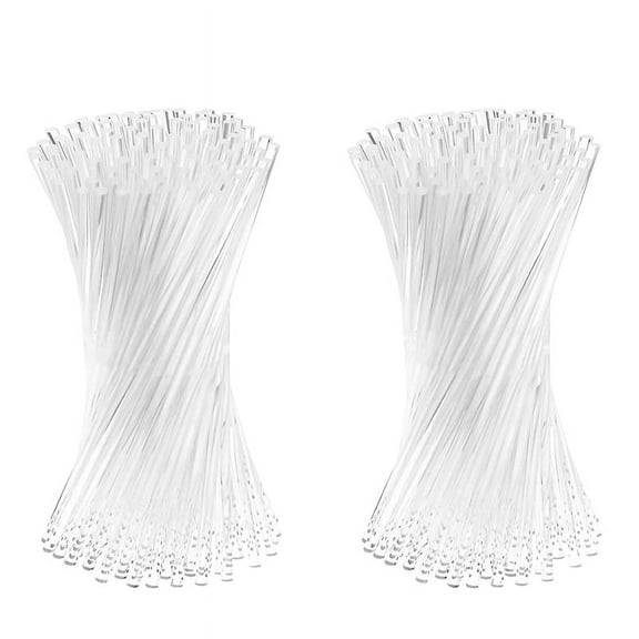 200 Pieces 6 Inch Acrylic Lollipop Sticks Clear Reusable Acrylic Rods for Making Lollipops Cake Candies Chocolates