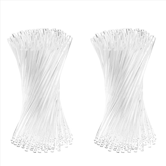 200 Pieces 6 Inch Acrylic Lollipop Sticks Clear Reusable Rods for Making Lollipops Cake Pops Candies Chocolates