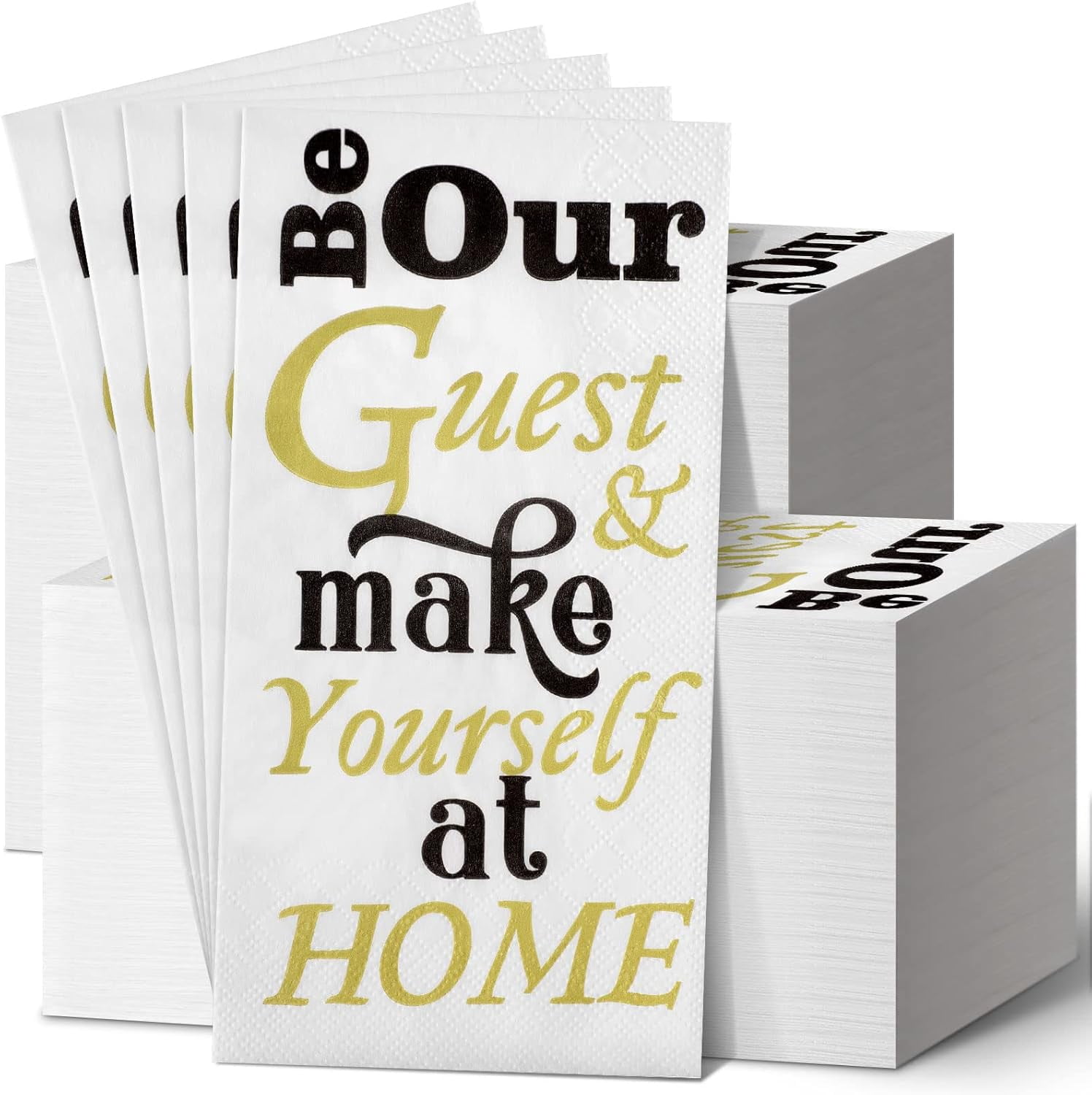 200 Pieces Bathroom Napkins Guest Disposable Paper Hand Towels Dinner Paper Napkins for Bathroom Powder Room Wedding Holiday Birthday Baby Bridal Shower(Classic Style)