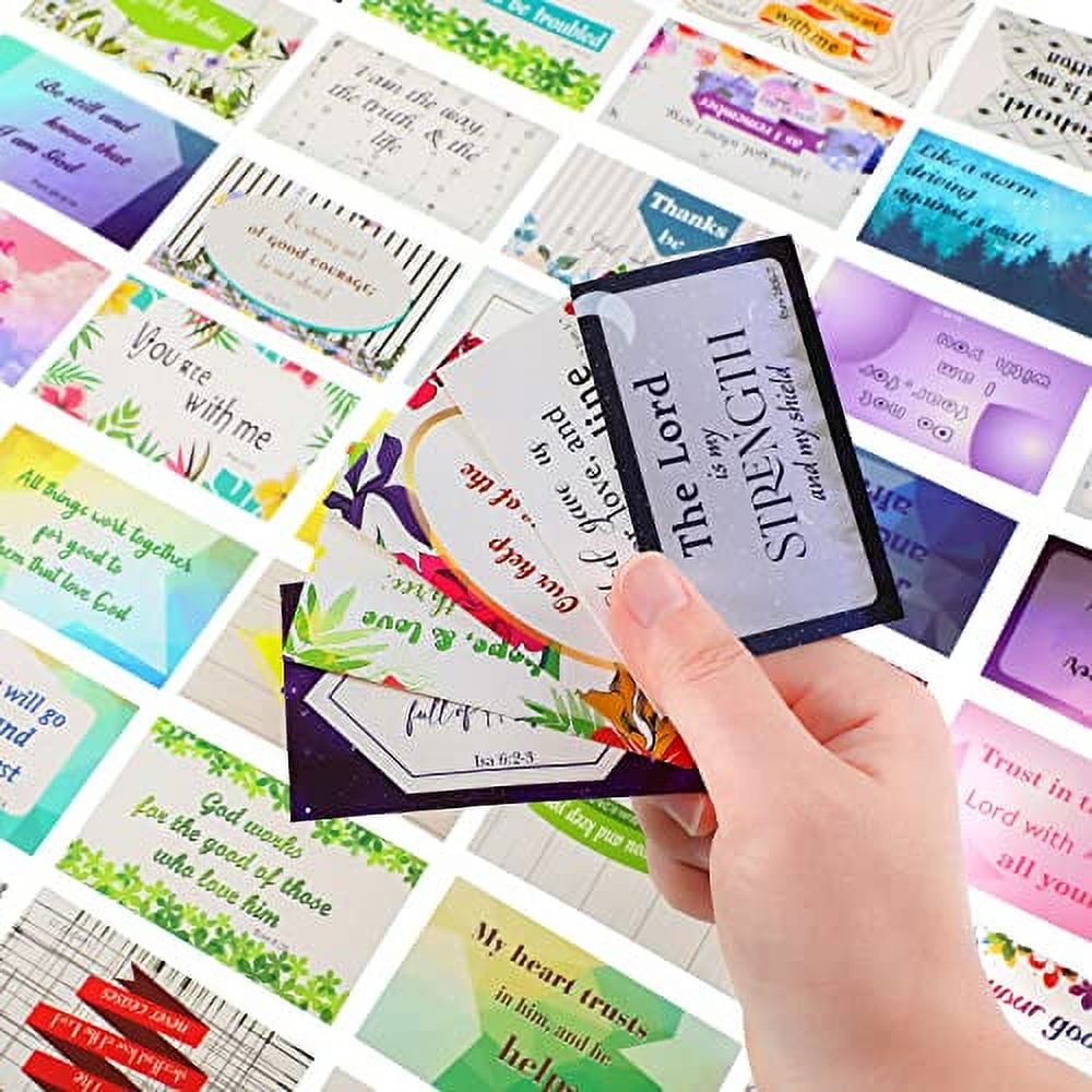 200 Pieces Bible Verse Cards with Full Scripture Inspirational Mini ...