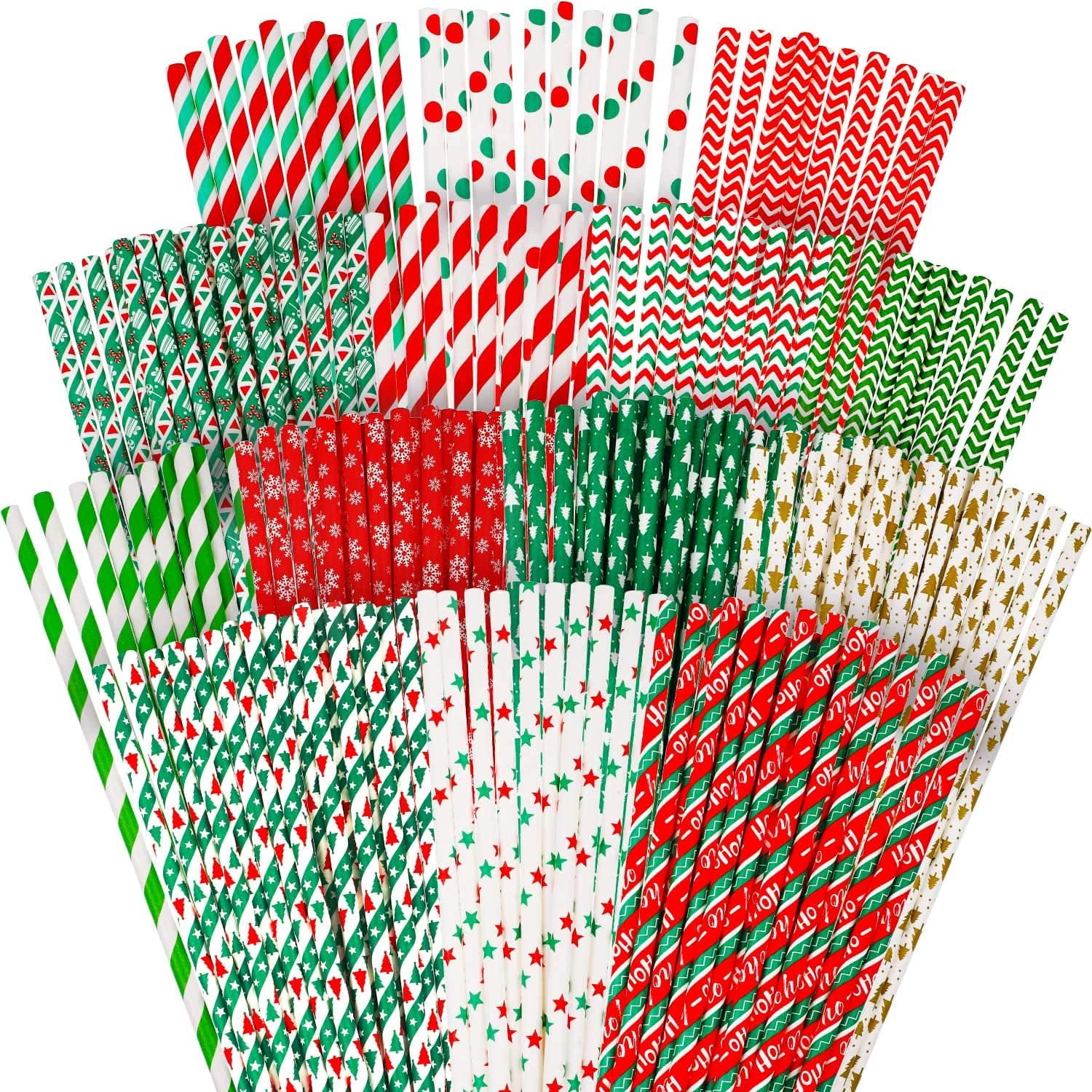 Christmas Paper Straws 25pcs – Decodzhi