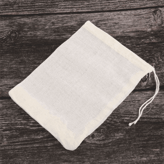 200 Pieces Drawstring Cotton Bags Muslin Bags,Tea Brew (4 x 3 Inches)