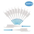 thumbnail image 1 of 200 Pieces Dual-Use Interdental Brushes, Soft Silicone Dental Picks Toothpicks Between Teeth Brush, Tooth Flossing Brush for Cleaning Orthodontic Wire Toothbrush Clean Tool, 1 of 7