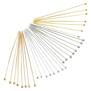 Uxcell 400Pcs Flat Head Pins for Jewelry Making 60mm Brass Flat Head Pins  Jewelry Head Pins 20 Gauge Dark Gray
