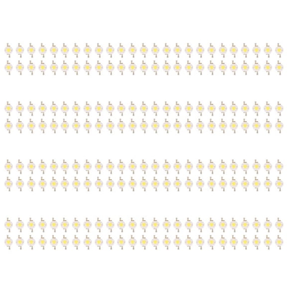 200 Pieces High Power 2 Pin 3W Warm White LED Bead Emitters 100-110Lm