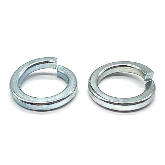 (200 Pieces) M16 Class 12 High Collar Split Lock Washer Zinc Clear