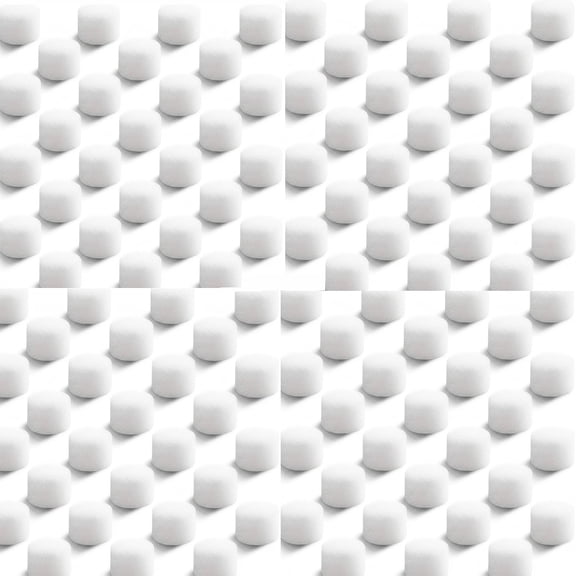 200 Pieces Nebulizer Filters Replacement Air Filter Sponge for Compressor System Accessories, Round White Sponge Air Filter Replacement, Cool Mist Device