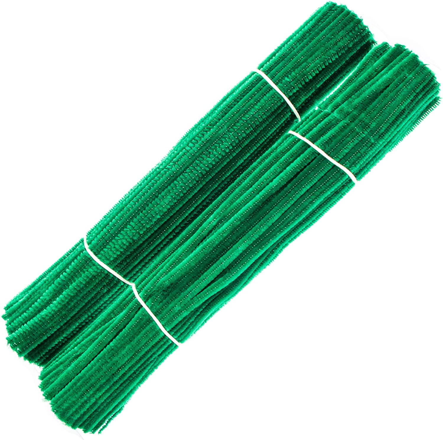 200 Pieces Pipe Cleaners Dark Green Chenille Stem for DIY Art