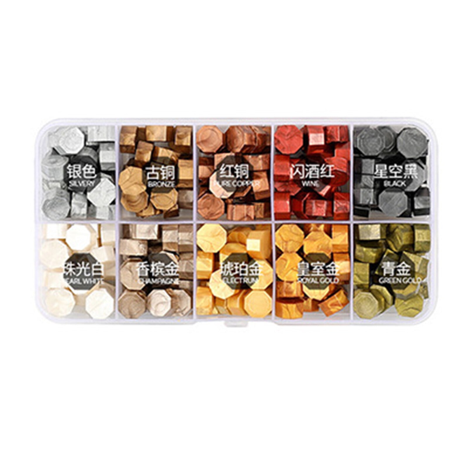 SaferCCTV 180pcs Amber Gold Sealing Wax Beads - For Wax Seals On Envelopes & Wedding Invitations