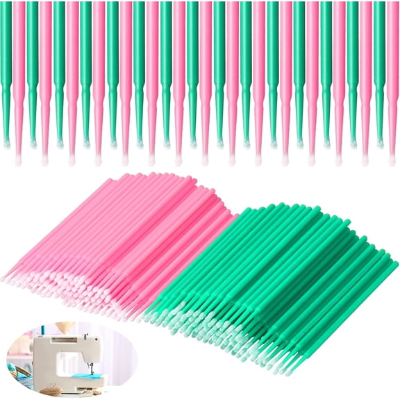 200 Pieces Sewing Machine Cleaning Brushes Disposable Clean Swabs Pointed Tips Cleaning Swabs Sewing Machine Tool Multi Purpose Cleaning Swab Sticks