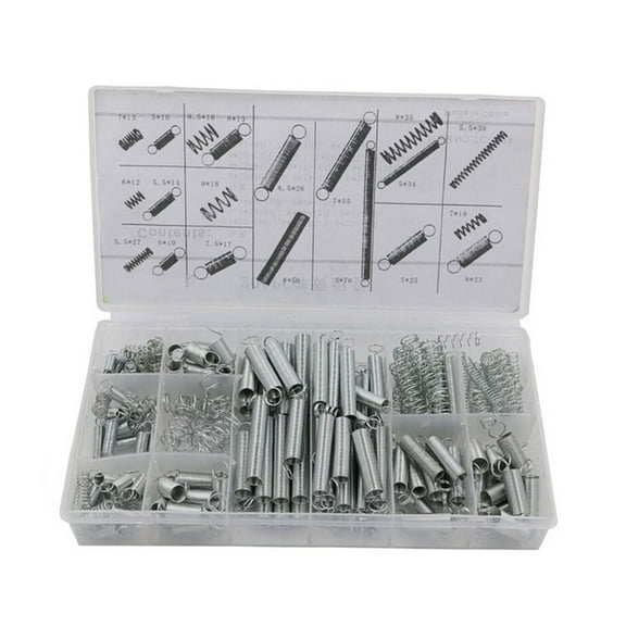 200 Pieces Spring Assortment Set Strong Oxidation Resistance Springs for Repairs, Maintenance and Crafting Accessory