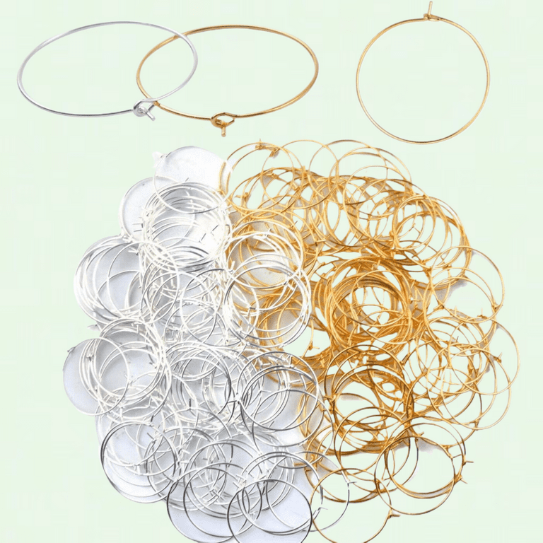 Silver vino hoops Silver vino hoops