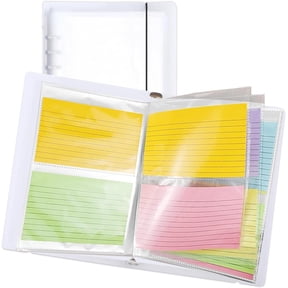 200 Pockets 3.5x5 Photocard Sleeves for A5 Mini 3 Ring Binder | Ultra-Clear Photo Sleeves, Double-Sided 2 Pocket Photo Pages, Top Loading Sheet Protector for Photos, Postcards, Seed Packets