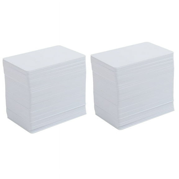 200 Pvc Plastic Cards Plastic Business Cards Hot Stamping Double-Sided Printing Plastic Card Plastic Membership Card,200 x blank plastic ID cards,White