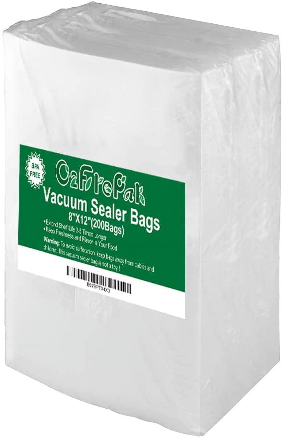 200 Quart Vacuum Sealer Bags - 8x12 Inches, 4 Mil Embossed, BPA Free Food Storage Bags-670610