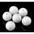 thumbnail image 1 of 200 Round White Acrylic Beads 14mm Diameter with 2.4mm Hole, 1 of 3