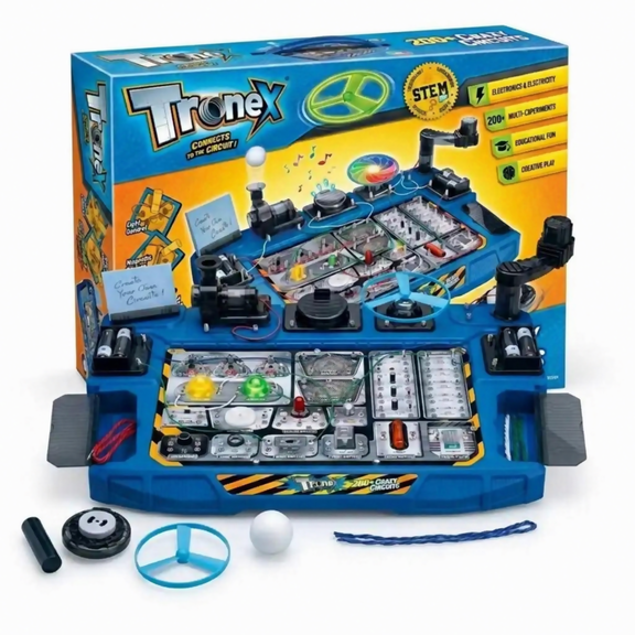 200+ STEM Circuits Science Kit for Kids Ages 8-12, Educational Electronic Engineering Building Set, DIY Circuit Learning Toys for Boys & Girls