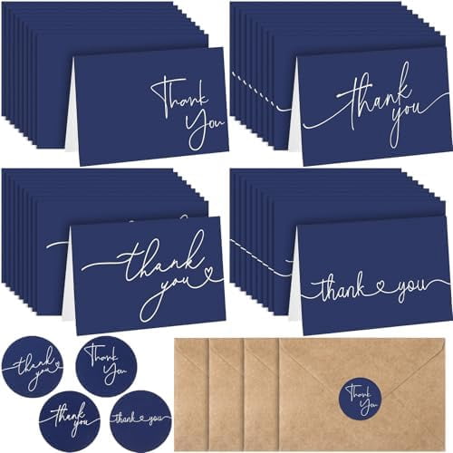 200 Set Thank You Cards with Envelopes Bulk, 6 x 4 Inch Blank Thank U ...