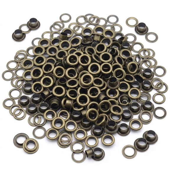 200 Sets 3/16 Inch Eyelets and Grommets Kit,Metal Grommet Set with Washers and Installation Tools,Perfect for Fabric Clothing Tarps Leather Bag Shoes Curtains Hats Tents Repair and Decoration, Bronze
