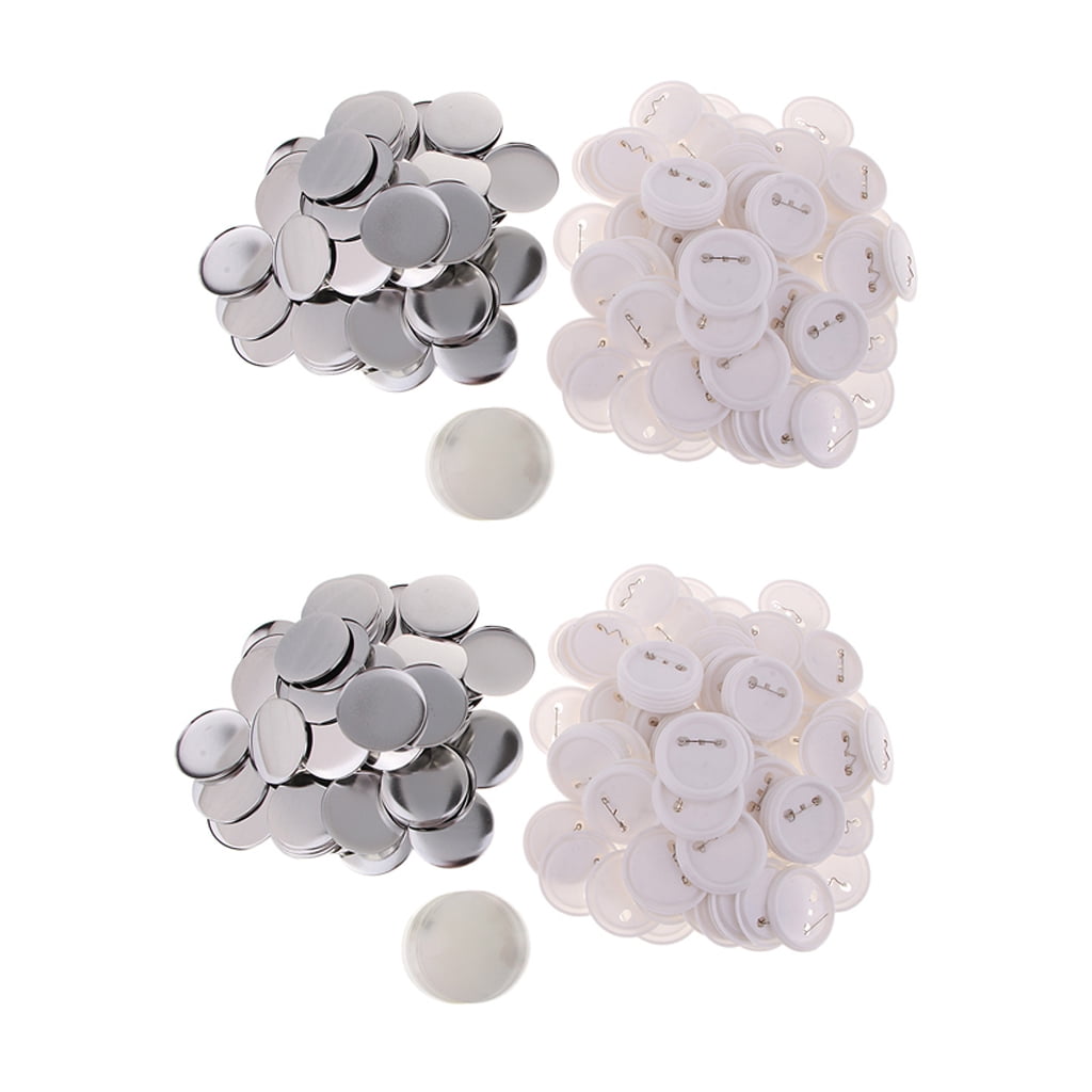 200 Sets 58mm Badge Button Parts Supplies for Button Maker Machine Supplies