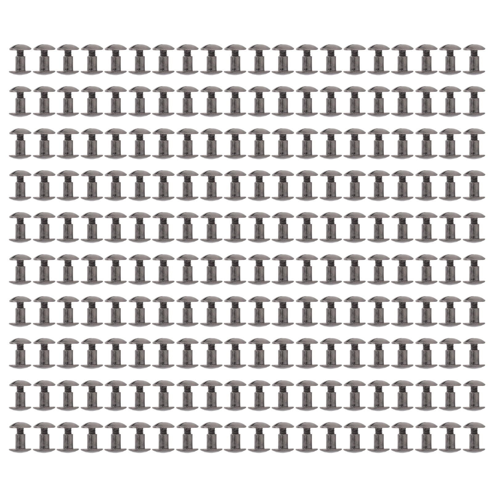 200 Sets Book Binding Screw Uniform Coating Curved Surfaces Brass