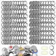 200 Sets Button Maker Supplies, 1.25" 32mm Metal Buttons for Crafts Bulk, Button Maker Accessories for DIY Pin Maker Press.