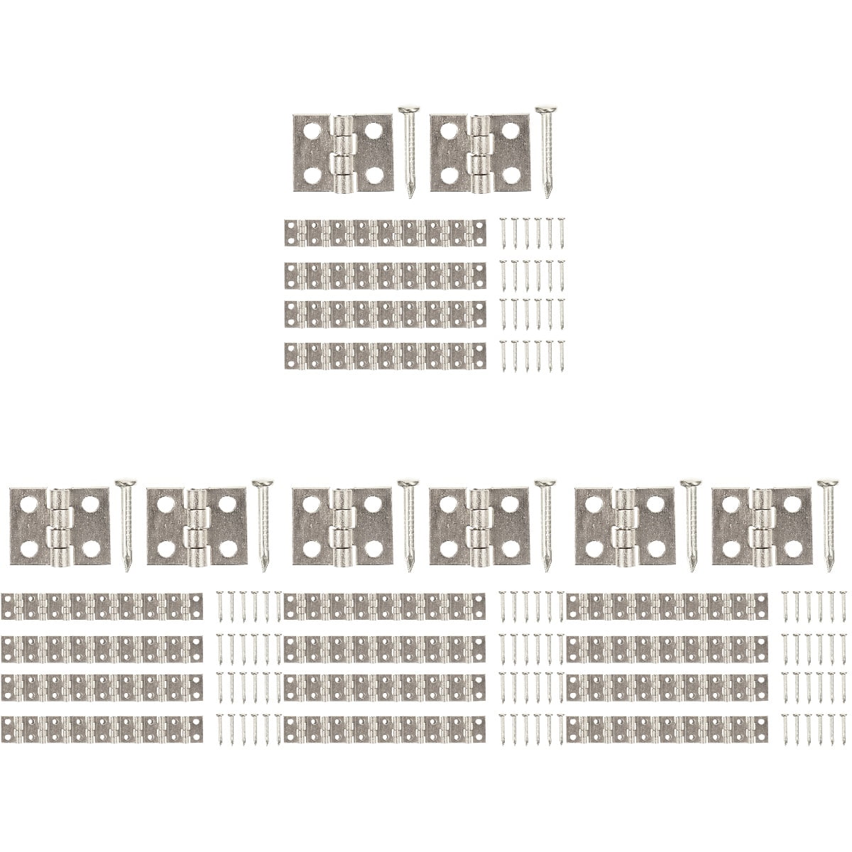 200 Sets Mini Hinge Brass Hinges for Boxes Hardware Decorative Jewelry