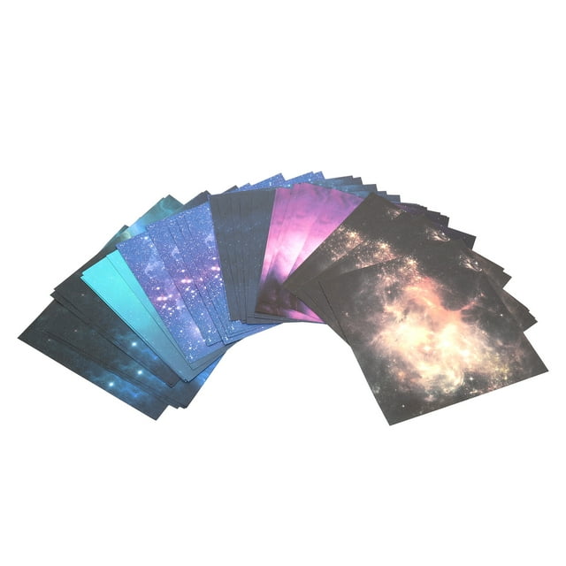 200 Sheet Double Sided Folding Paper School Kids DIY Outer Space Star ...