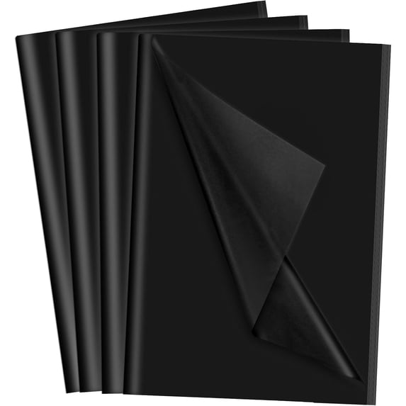 200 Sheets Black Tissue Paper 20x14 Inches Gift Tissue Paper Bulk for Crafts DIY Project Wrapping Birthday Party Weddings Christmas Decorations