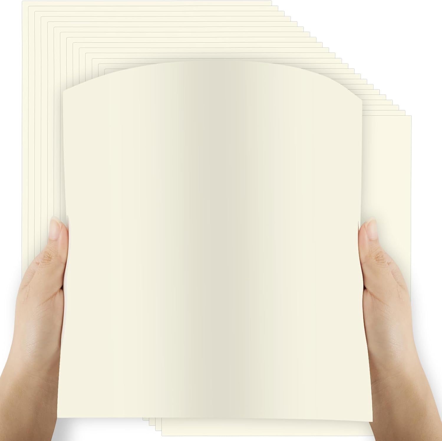 200 Sheets Cardstock,8.5 x 11 Inches Kraft Cardstock,Thick Paper Card Stock 92lb/250gsm,Printer Paper for Invitations Menus Crafts DIY Cards Projects(Cream)