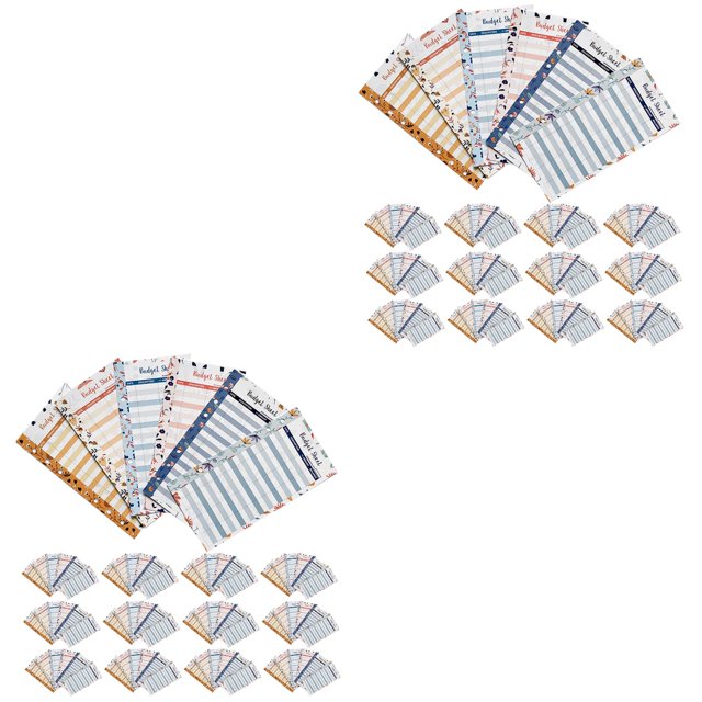 200 Sheets Cash Budget Card 100 Envelopes Money Saving Challenge Office