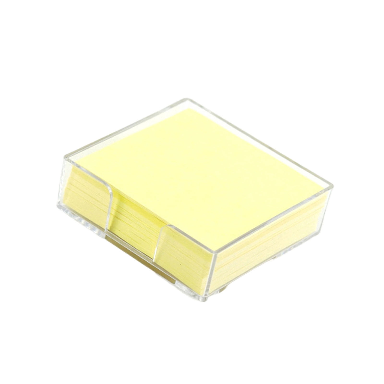 200 Sheets Compacts Clear Sticky Note Holder Box with Adhesive Notes ...