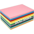 thumbnail image 1 of 200 Sheets Construction Paper, Cardstock Pack 8.5" x 11 ", Colored Cardstock Paper 65 lb/180 gsm, for Craft, Scrapbook, School Projects & Office, Back to School Supplies Classroom Must Have, 1 of 3