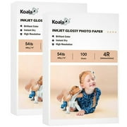 200 Sheets Koala Premium Photo Paper 4x6 Glossy 54lb Picture Paper 6x4 200gsm 11Mil for Inkjet Printer Epson,Canon,HP