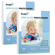 200 Sheets Koala Semi Glossy Photo Paper 8.5x11 48lb 10Mil Photo Printer Paper for Inkjet & Laser DIY Professional Photos,Brochures,Flyers
