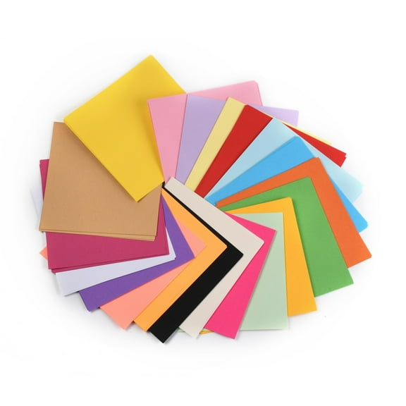 200 Sheets Origami Paper Handmade Folding Paper for School DIY and Arts & Crafts Mixed color 150x150x19.5mm 20 colors 200 sheets/bag